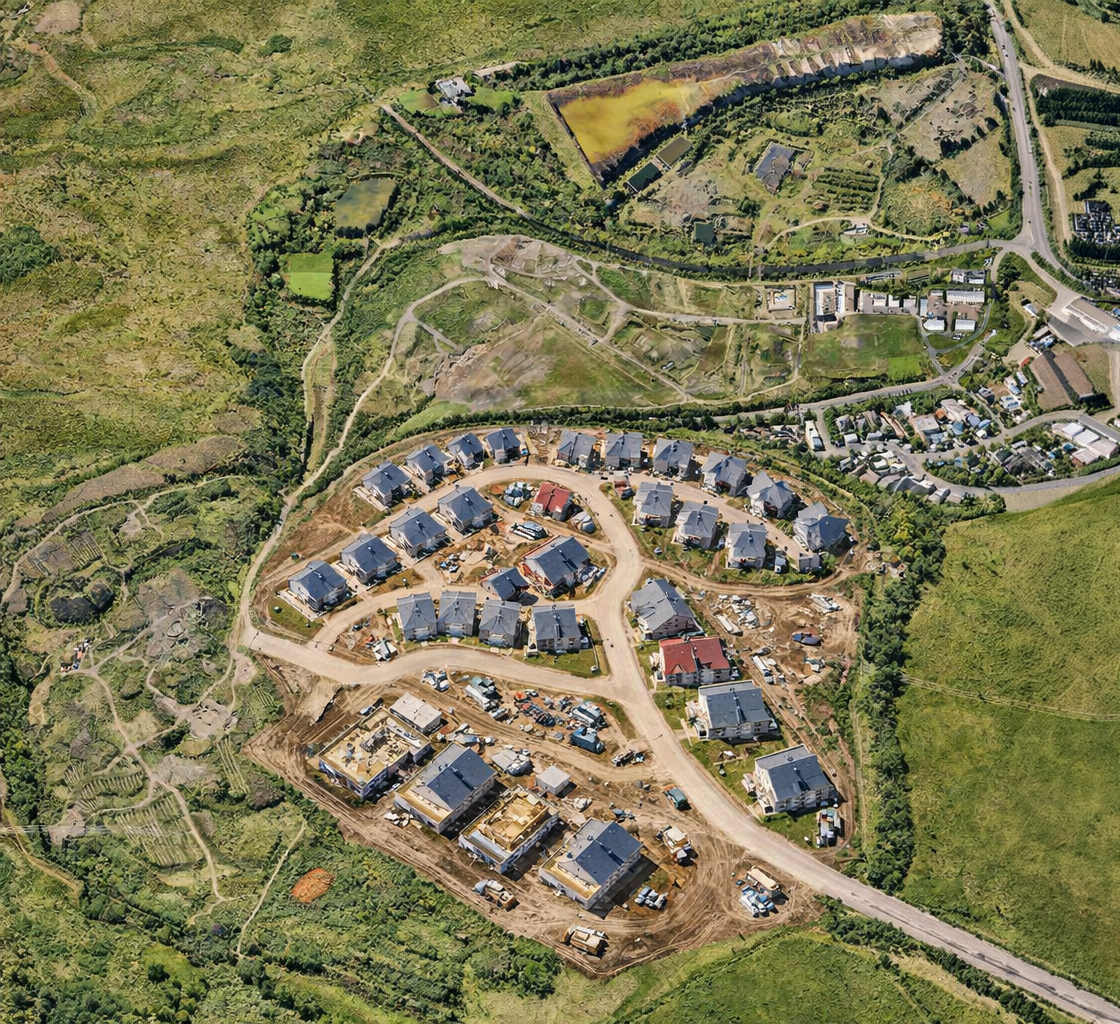 2D Mapping — aerial orthomosaic view of a development site